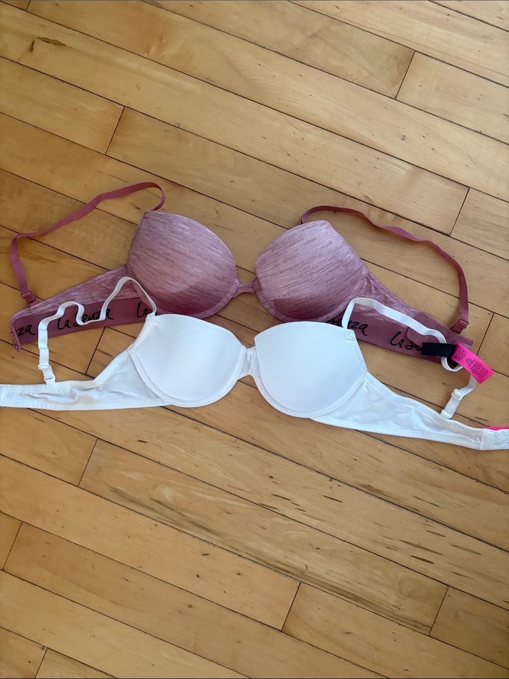 La SENZA White & Mauve Everyday T-Shirt Bra Two-Pack
